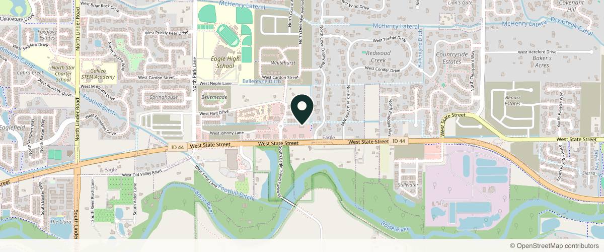 Map showing Eagle Dermatology in Boise, Idaho