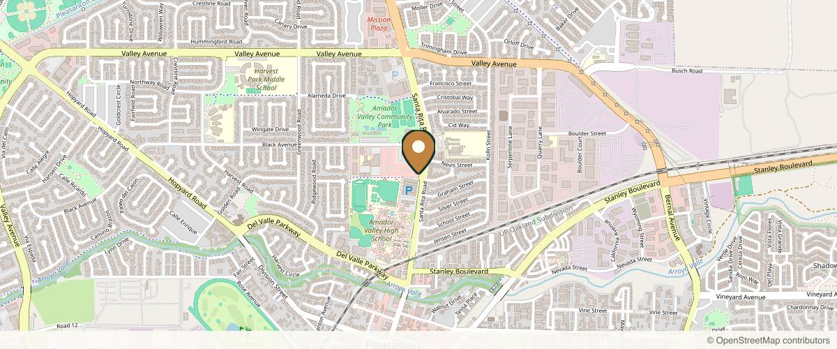 Map showing East Bay Plastic Surgery: Dr. Eric P. Bachelor in Oakland, California