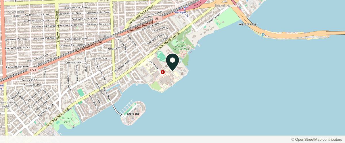 Map showing Eden Plastic Surgery: Ali Charafeddine, MD in Miami, Florida
