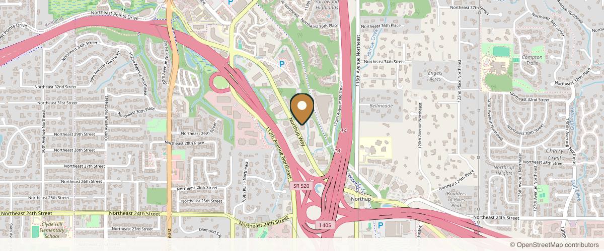 Map showing Egrari Plastic Surgery Center in Bellevue, Washington