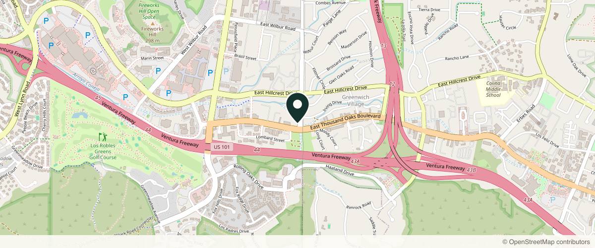 Map showing Elevate Plastic Surgery in Westlake Village, California