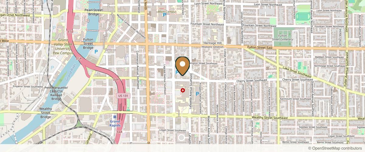 Map showing Elite Plastic Surgery in Grand Rapids, Michigan