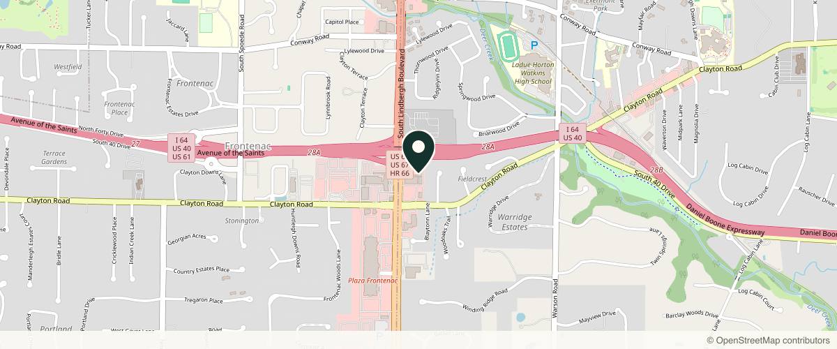 Map showing Elizabeth A. Rancour, MD, FAAD in St. Louis, Missouri