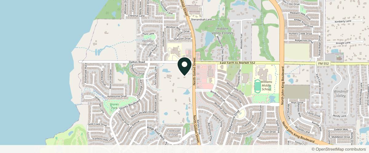 Map showing Enchanting Aesthetics in Rockwall, Texas