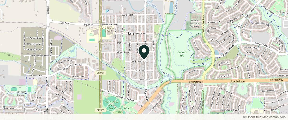 Map showing Epiphany Dermatology in Boulder, Colorado