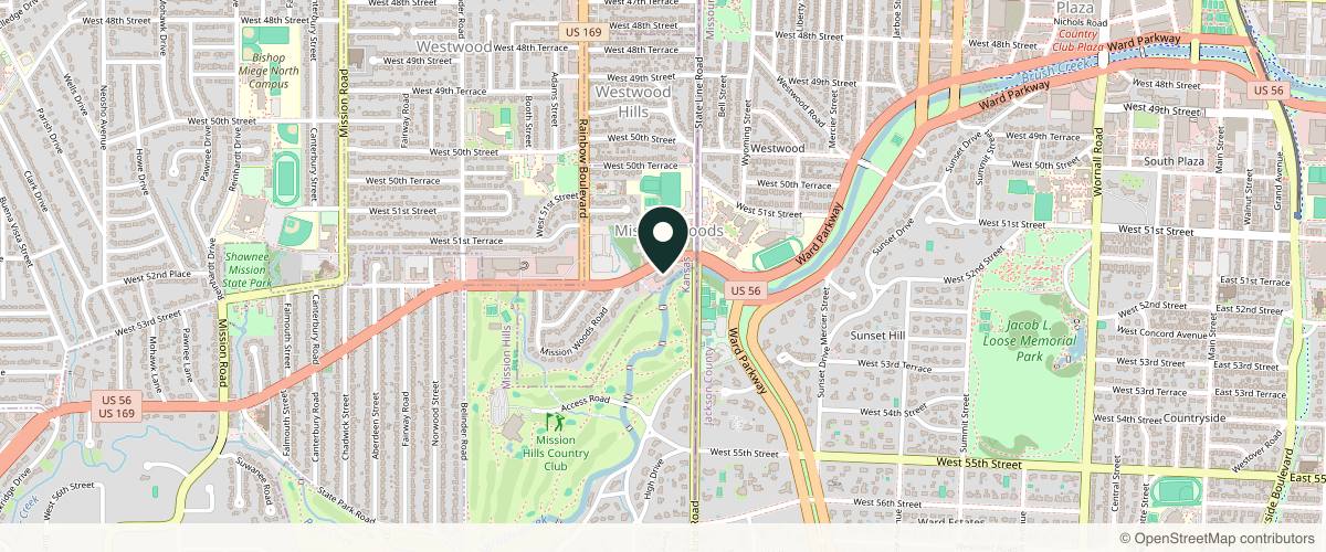 Map showing Epiphany Dermatology in Kansas City, Missouri