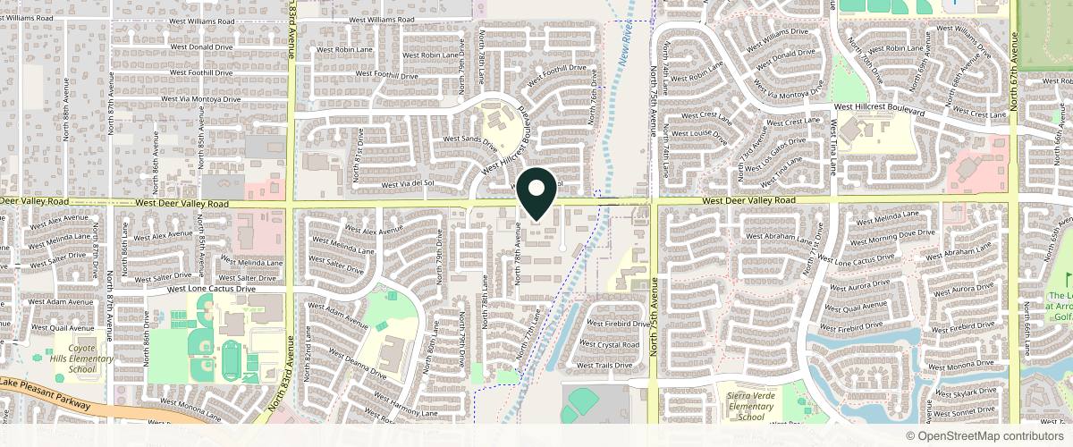 Map showing Epiphany Dermatology in Surprise, Arizona