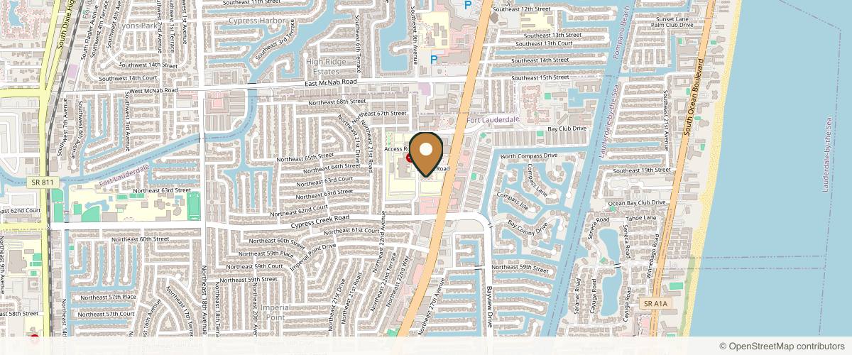 Map showing eSSe Plastic Surgery in Fort Lauderdale, Florida
