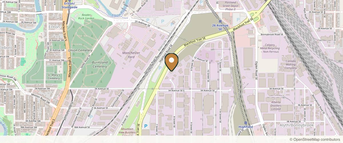 Map showing Eternal Beauty Medical Centre in Calgary, Alberta