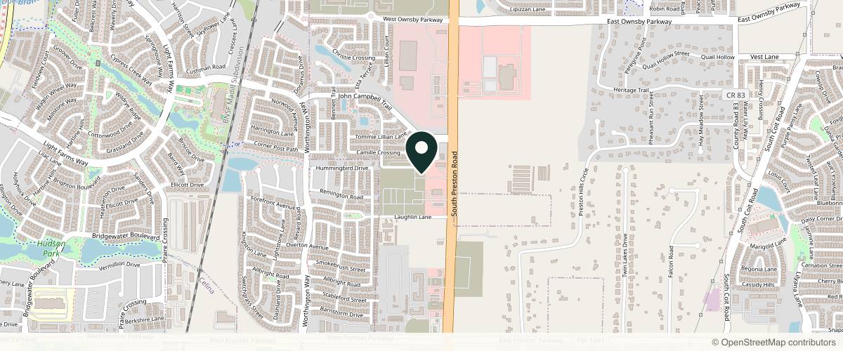 Map showing EverOak Dermatology - Mahsa Karavan-Jahromi, MD, MPH in McKinney, Texas