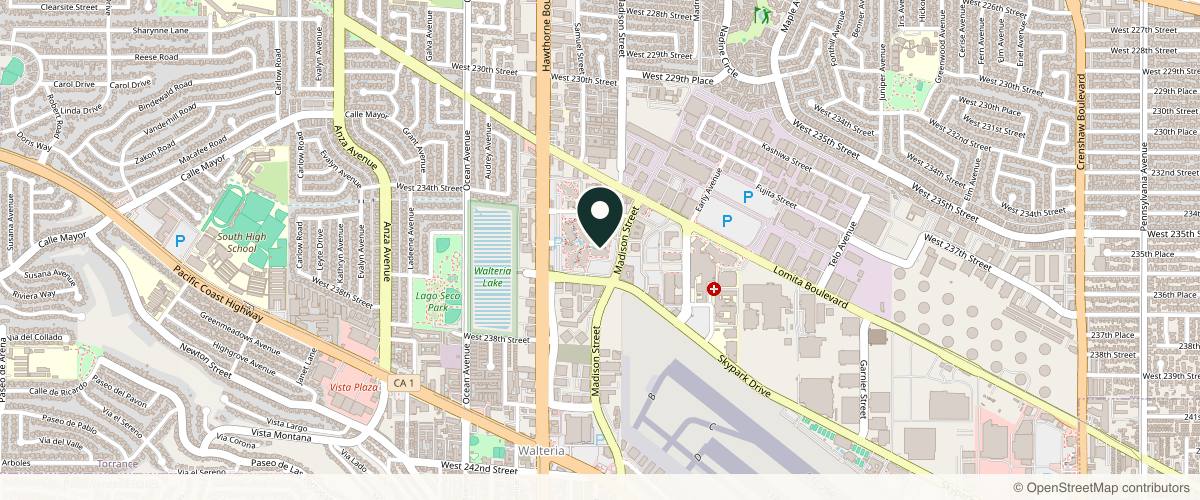 Map showing Eyesthetica - Torrance Eyelid Surgery in Torrance, California