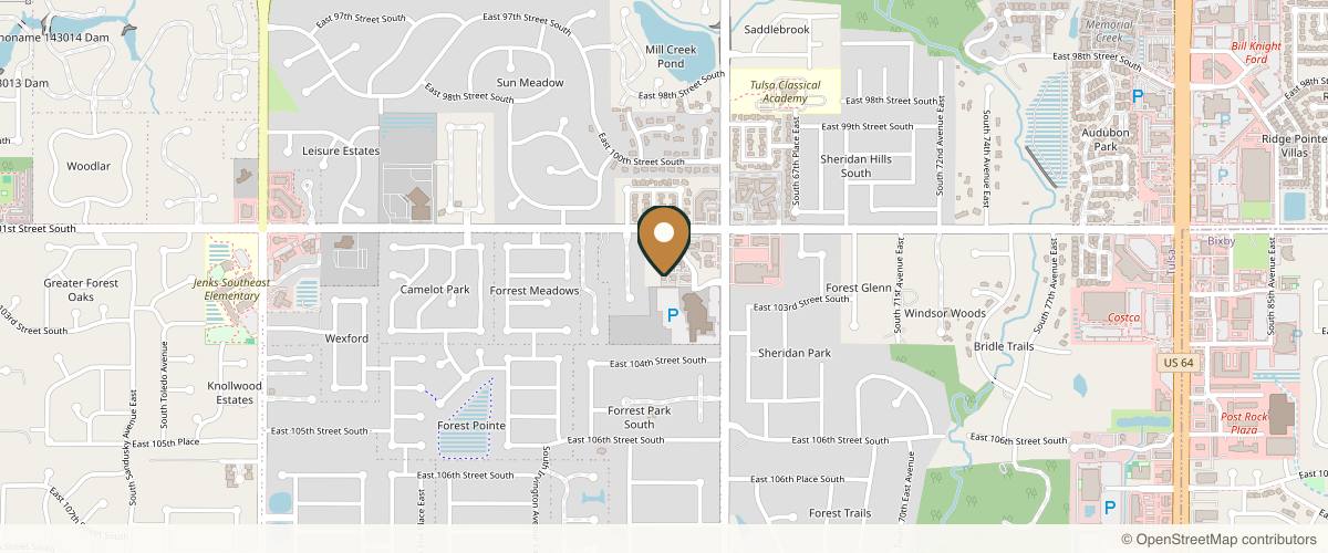 Map showing Face & Body Medical Aesthetics in Broken Arrow, Oklahoma