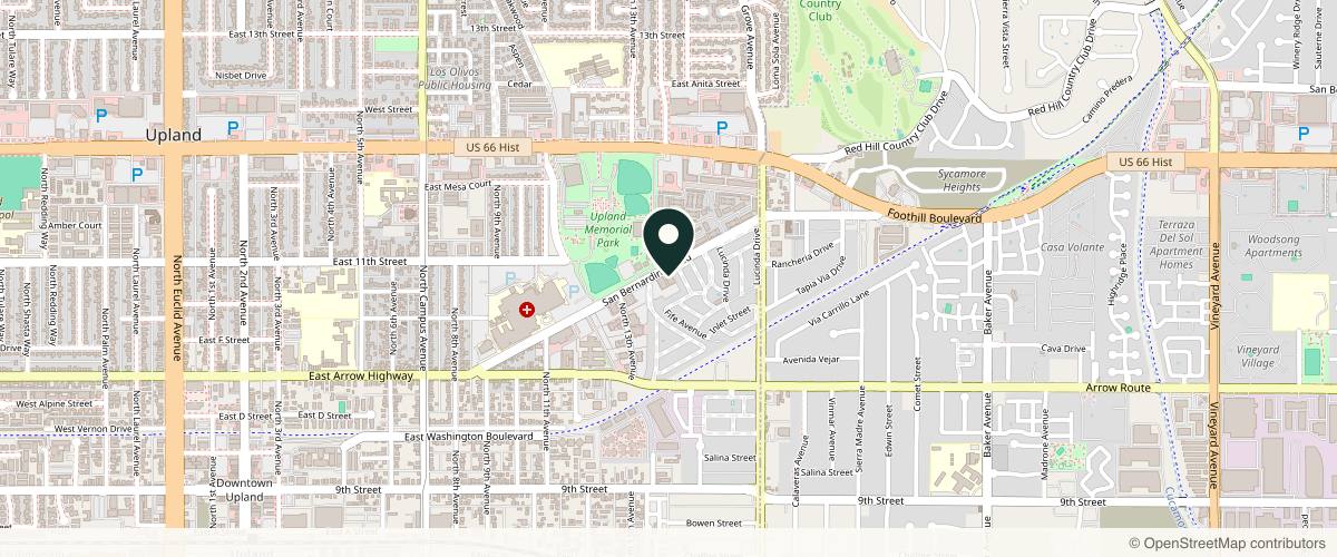 Map showing Face N Body Aesthetics & Plastic Surgery in Redlands, California