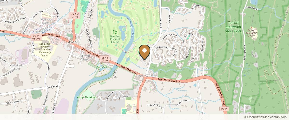 Map showing Facelift Connecticut: Dr. Paul Stanislaw in West Hartford, Connecticut
