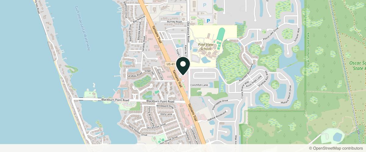 Map showing Family Dermatology in Sarasota, Florida