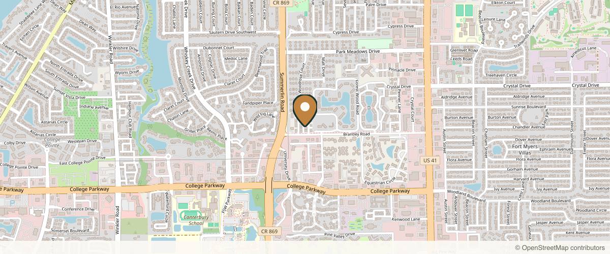 Map showing Farahmand Plastic Surgery in Fort Myers, Florida