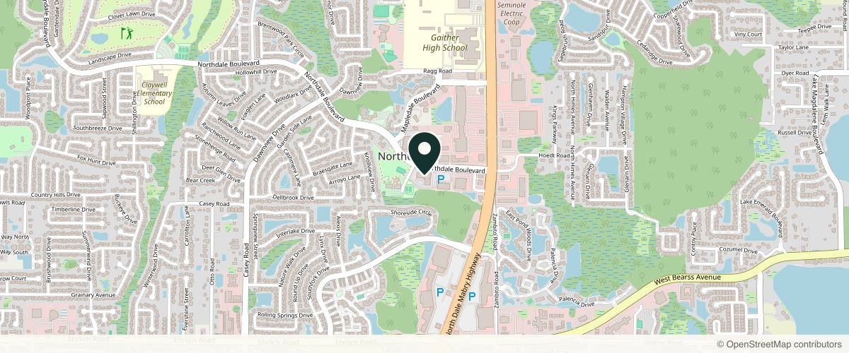 Map showing Felicia Hall, MD in Wesley Chapel, Florida