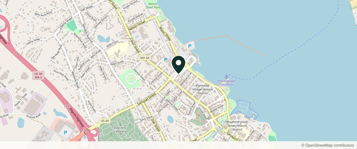 Map showing Fine Lines Med Spa in Plymouth, Massachusetts