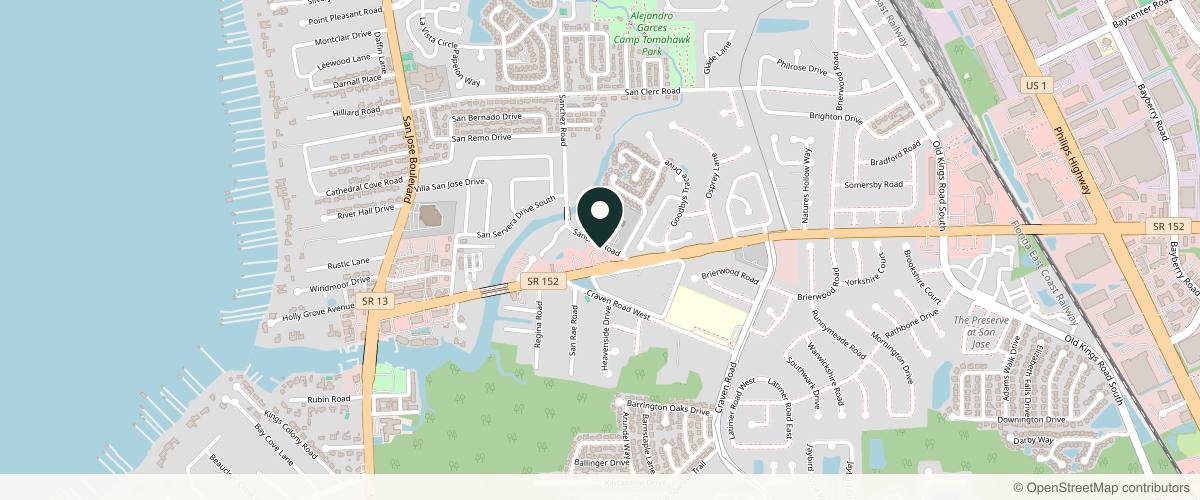 Map showing First Coast Dermatology in Jacksonville, Florida