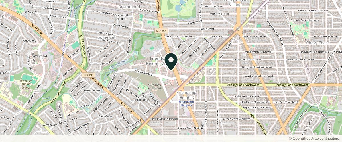 Map showing Fisher Dermatology & Aesthetics in Washington, District of Columbia