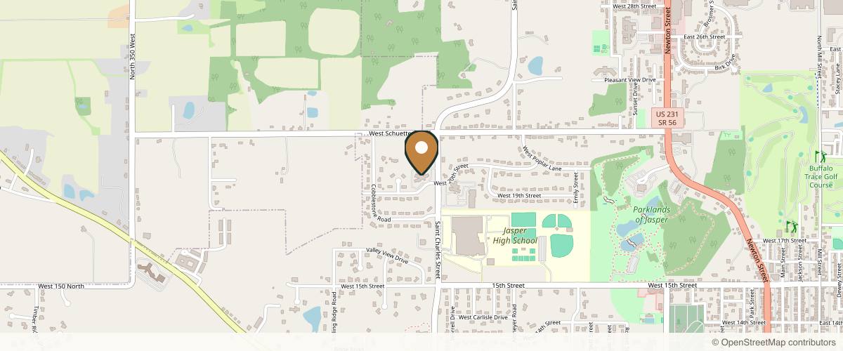 Map showing Flannagan Plastic Surgery in Evansville, Indiana