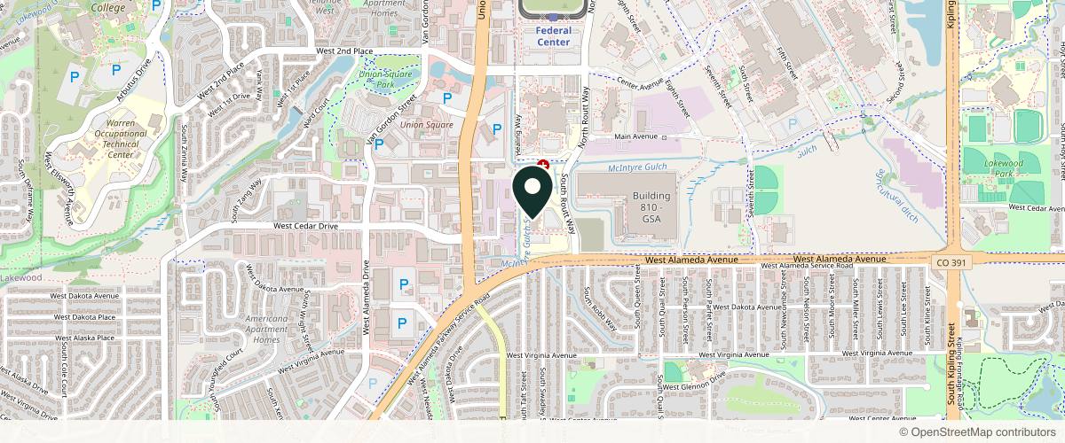 Map showing Forefront Dermatology - Lakewood in Denver, Colorado