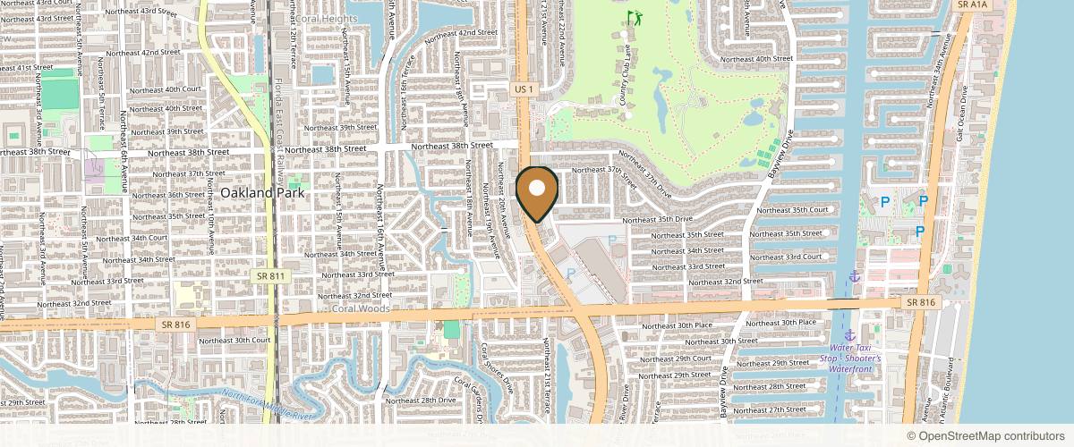 Map showing Fort Lauderdale Plastic Surgery in Fort Lauderdale, Florida