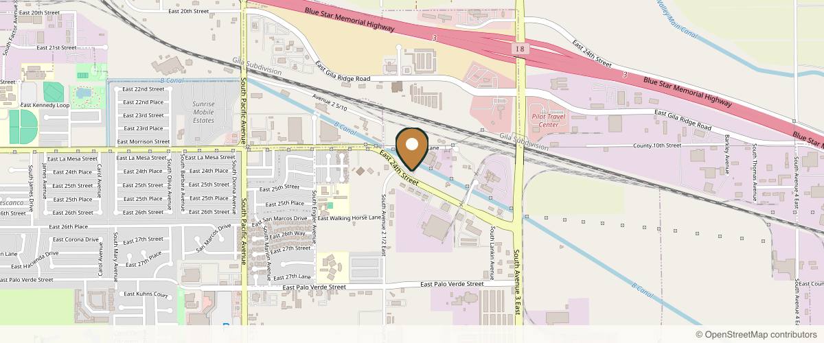 Map showing Franco Wellness & Aesthetics - Yuma AZ in Yuma, Arizona
