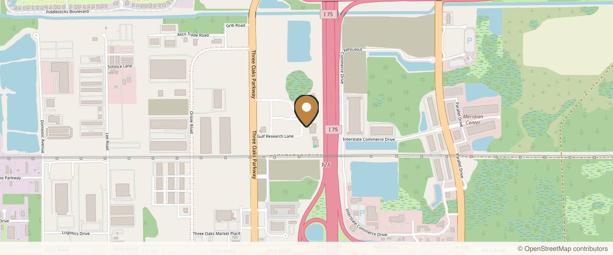 Map showing Frantz Cosmetic Center in Fort Myers, Florida