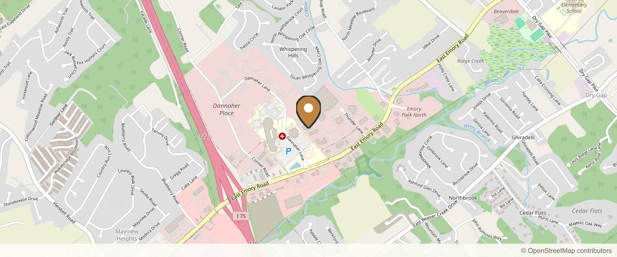 Map showing Gallaher Plastic Surgery & Spa MD Powell, TN Location in Knoxville, Tennessee