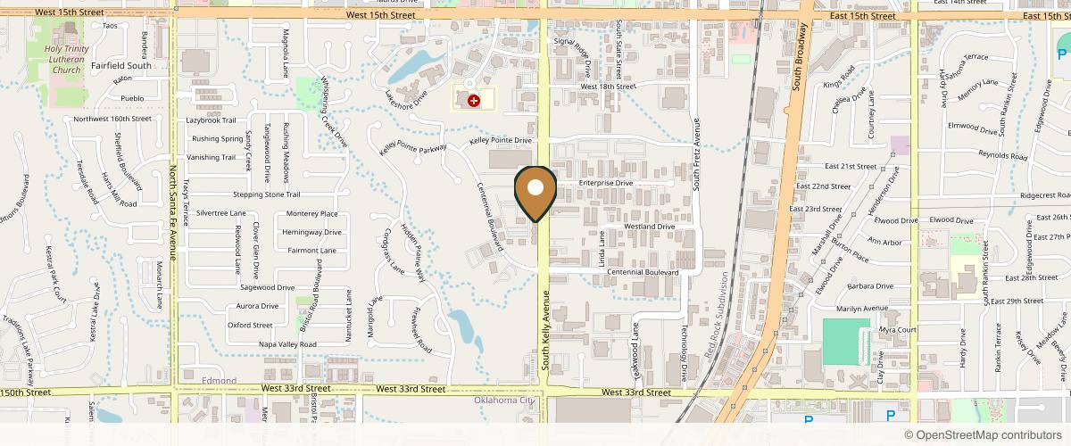 Map showing Genesis Plastic Surgery & Medical Spa in Oklahoma City, Oklahoma