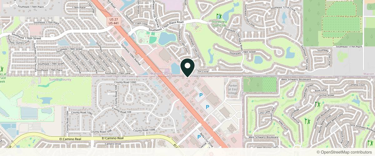 Map showing Goldfingers Aesthetics - Lady Lake / Villages in The Villages, Florida