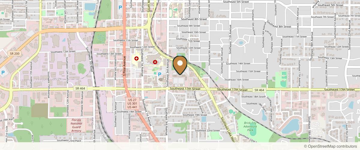 Map showing Goldfingers Aesthetics - Ocala in Ocala, Florida