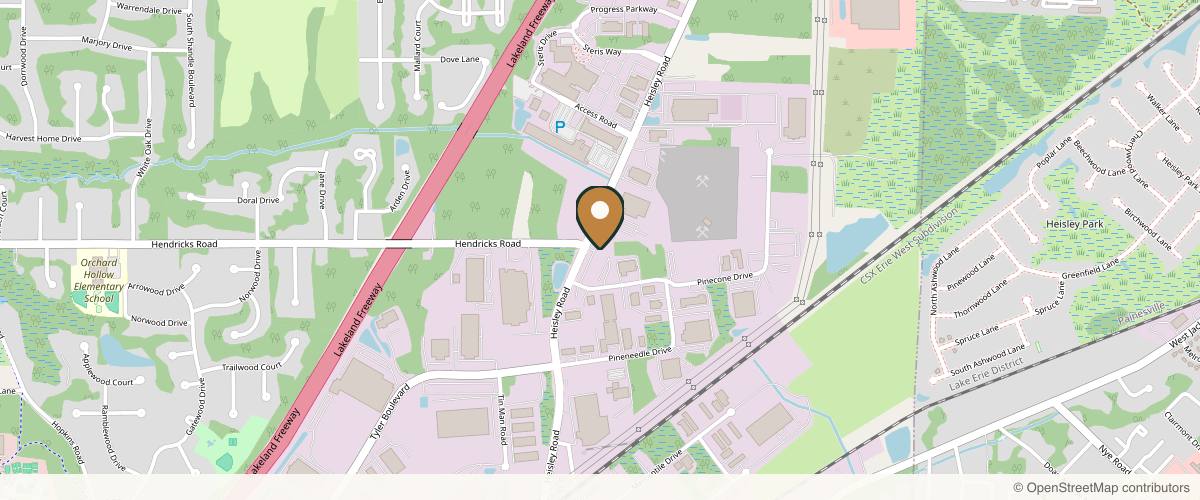 Map showing Greer Plastic Surgery & Med Spa in Cleveland, Ohio