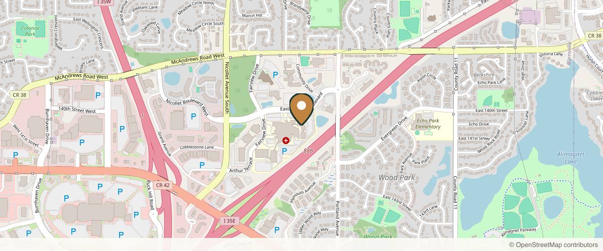 Map showing Gryskiewicz Twin Cities Cosmetic Surgery in Rochester, Minnesota
