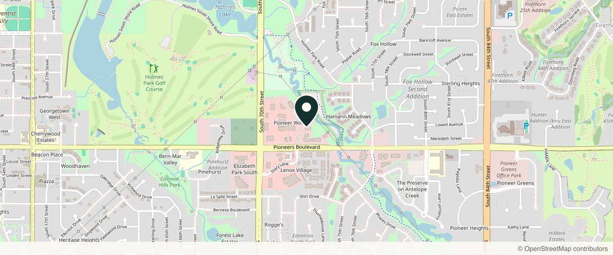 Map showing Gustavo R. Machado, MD--South Location in Lincoln, Nebraska