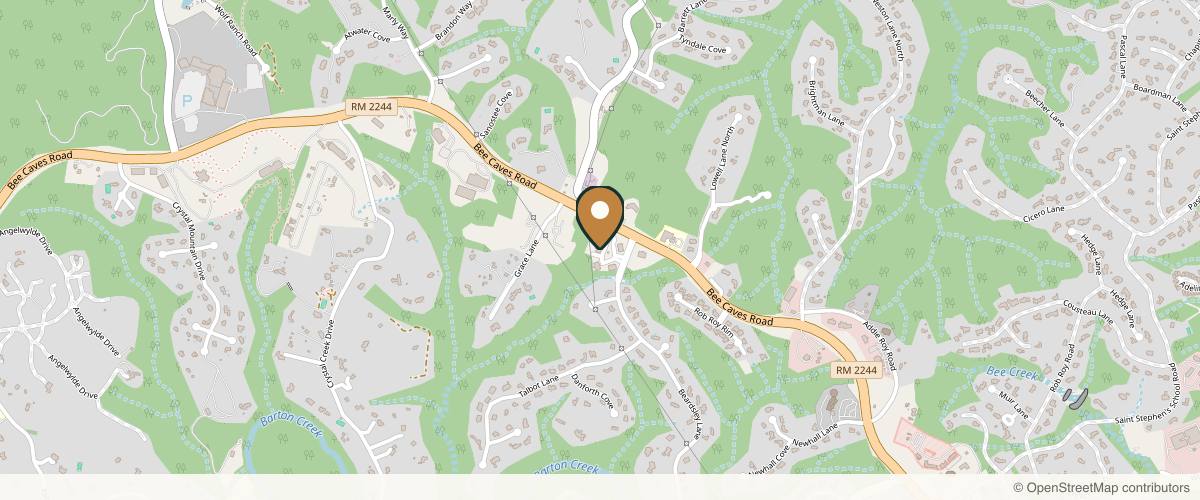 Map showing Hall Plastic Surgery & Rejuvenation MedSpa, Dr. Jeffrey Hall in Austin, Texas
