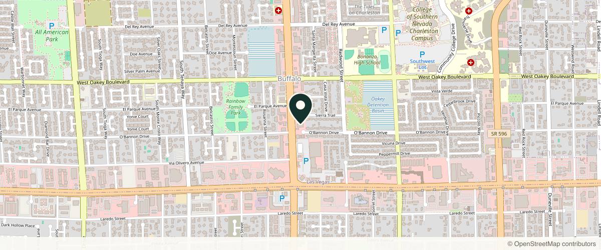 Map showing Hankins & Sohn Plastic Surgery Associates in Las Vegas, Nevada