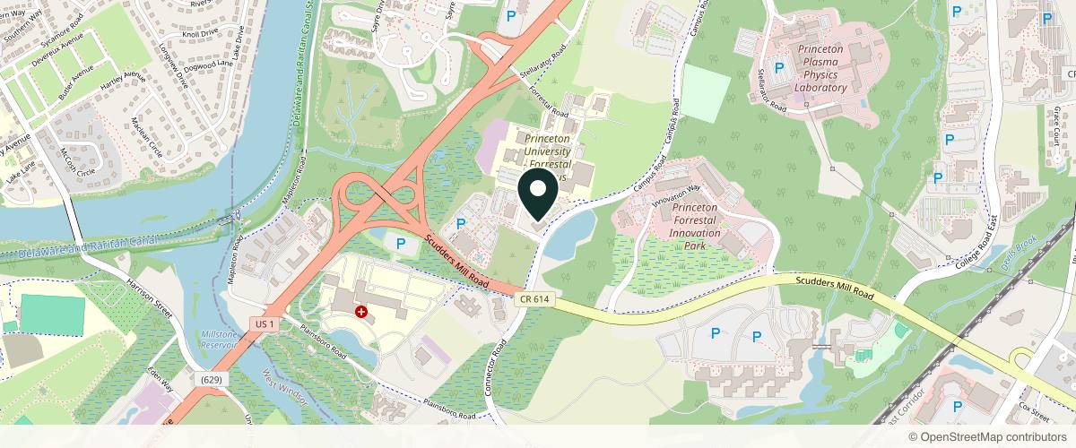 Map showing Hazen Medical Spa in Princeton, New Jersey
