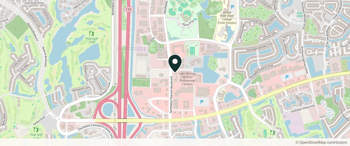 Map showing HCA Florida St. Lucie Cosmetic and Reconstructive Surgery in Port St. Lucie, Florida