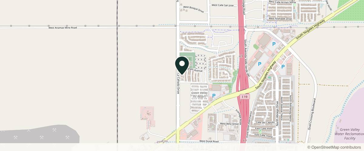 Map showing HealthySkin Medical & Cosmetic Dermatology in Tucson, Arizona
