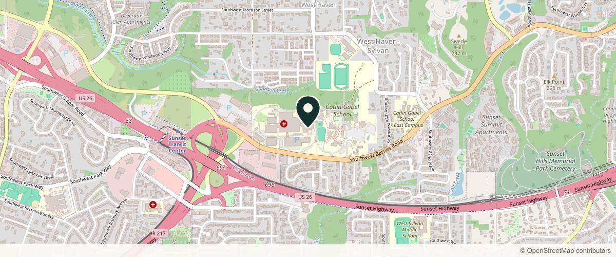 Map showing Hetal Fichadia, MD, FACS in Vancouver, Washington