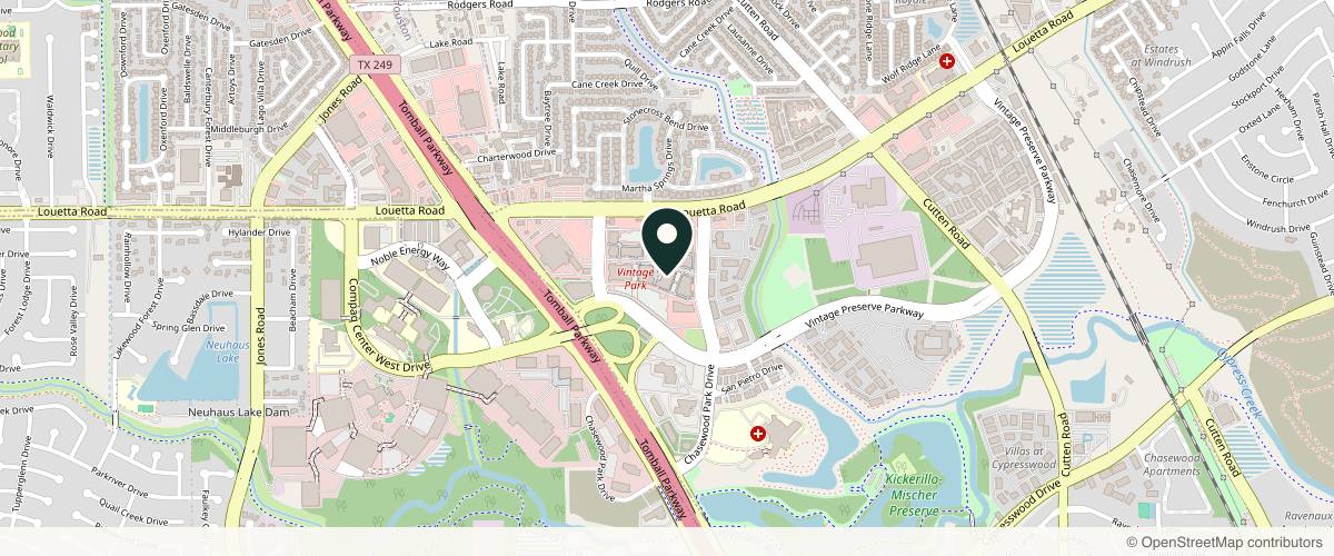 Map showing Houston Cosmetic Surgery Center: David D. Davila, DO, FACOS in Houston, Texas