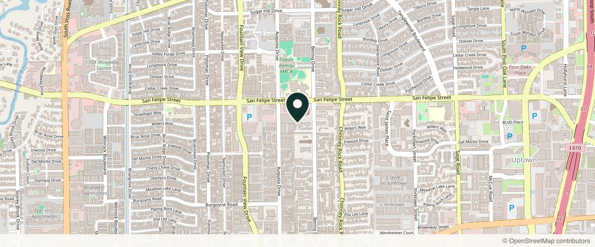 Map showing Houston Premier Dermatology in Houston, Texas