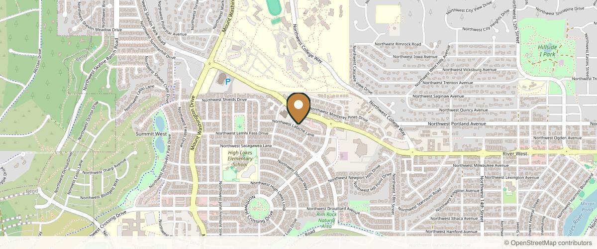 Map showing I. Nick Vial, MD | Plastic Surgery in Bend, Oregon