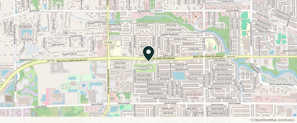 Map showing Iconic Dermatology - Melbourne in Melbourne, Florida