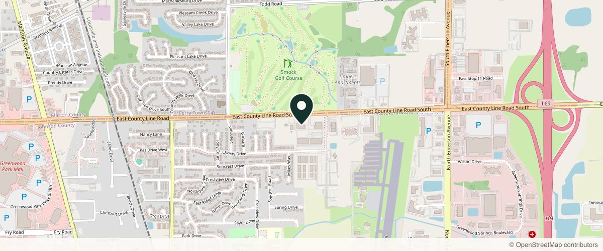 Map showing IndyDerm - Dr. Emily C Keller - Dermatologist in Indianapolis, Indiana