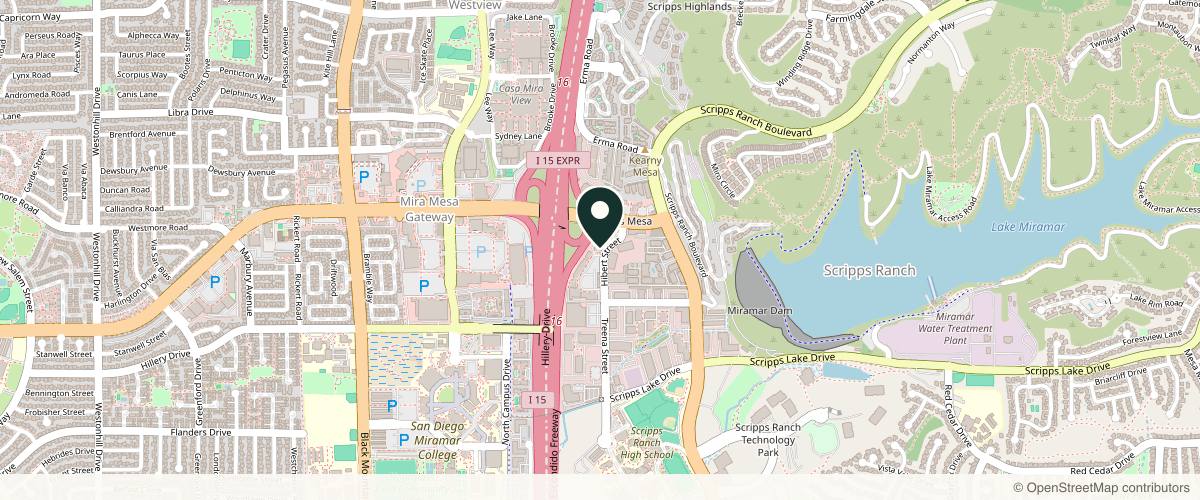 Map showing Insight Dermatology in San Diego, California