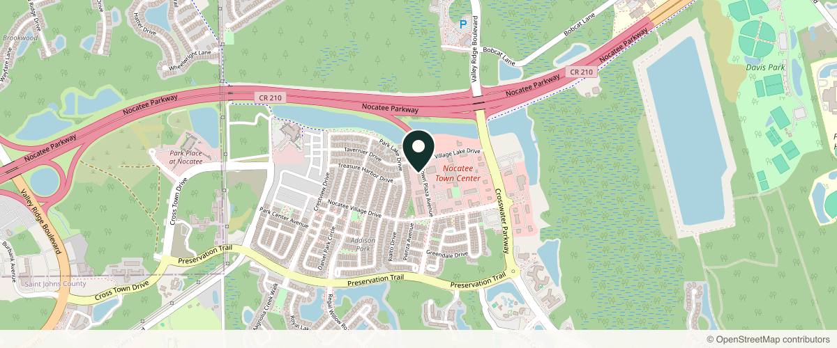 Map showing Intracoastal Dermatology - Nocatee in Jacksonville, Florida