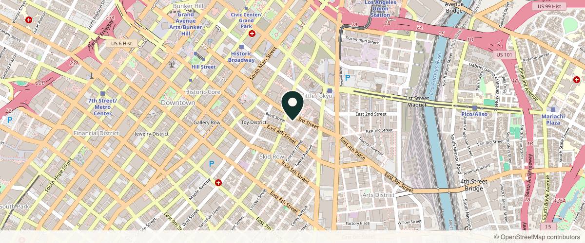 Map showing Irradiance Medical Group Dermatology in Los Angeles, California